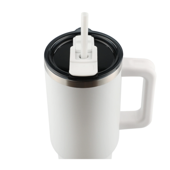 Eco 40oz Recycled Travel Tumbler with Straw